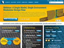 Tablet Screenshot of lumerical.com